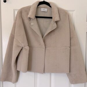 NWOT Urban Outfitters faux fur crop jacket